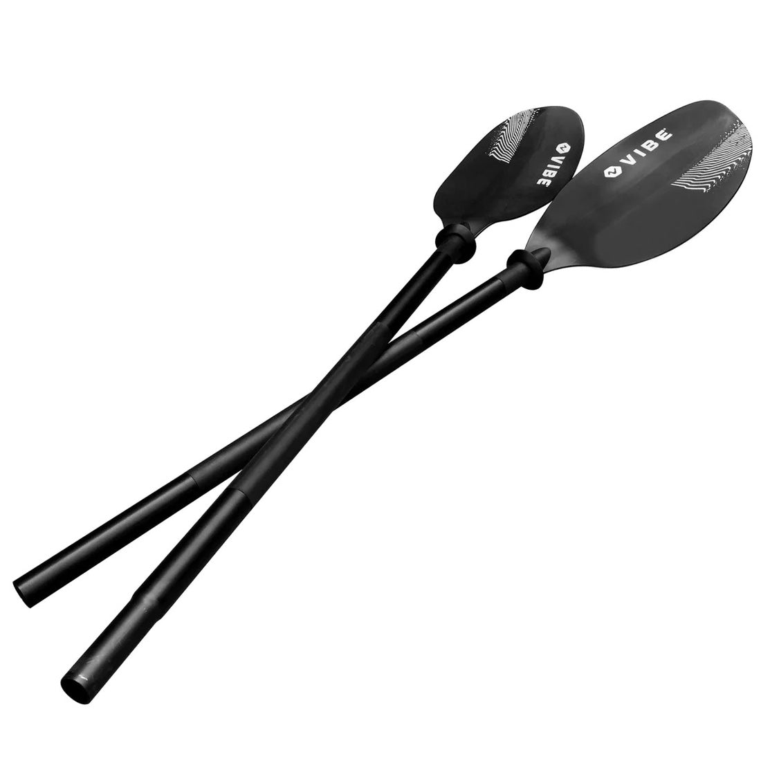 Vibe Journey Aluminium Paddle showing two piece nature and entire paddled