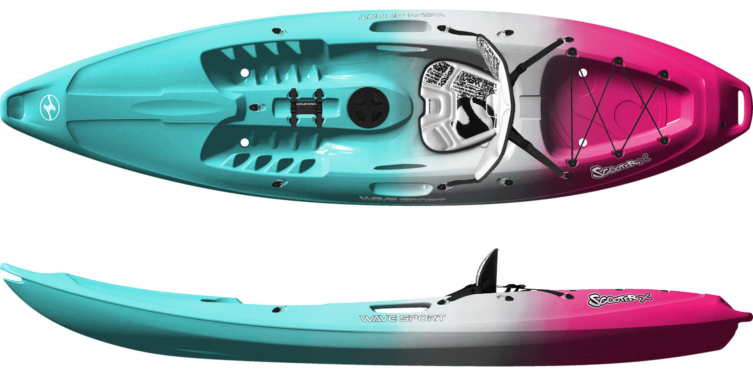 The Wave Sport Scooter X Sit On Top Kayak available in the Twilight colour