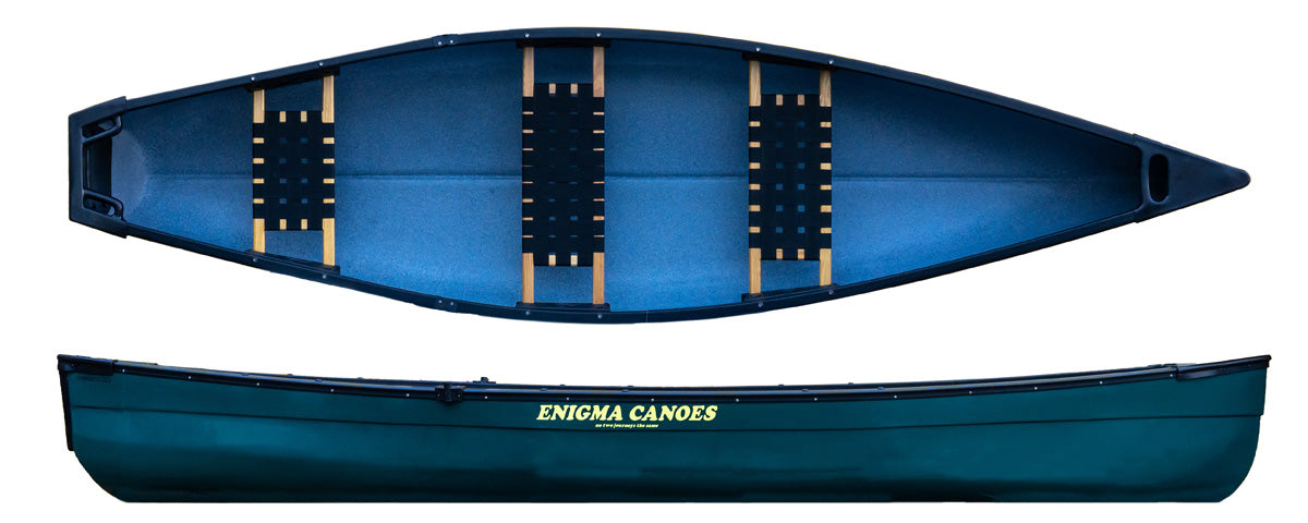 Enigma Canoes Square Stern 126 in Green