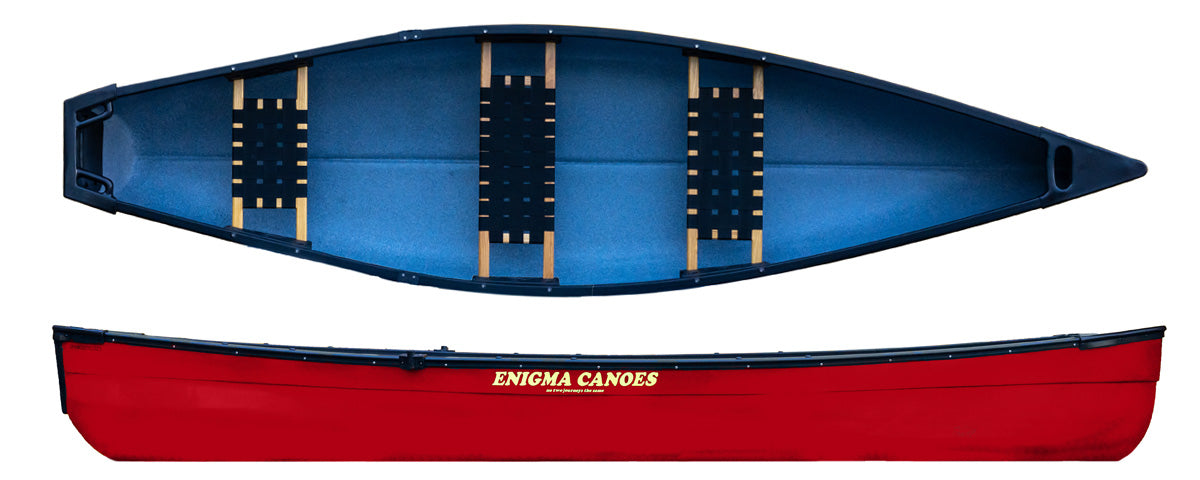 Enigma Canoes Square Stern 126 in Red
