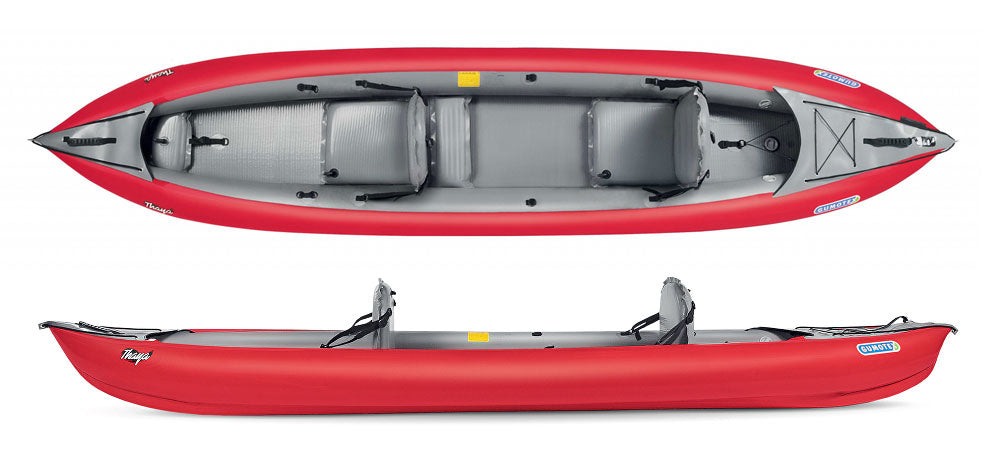 Gumotex Thaya Tandem Inflatable kayak with Drop Stitch floor and seats available from Canoe Shops UK online or in-store