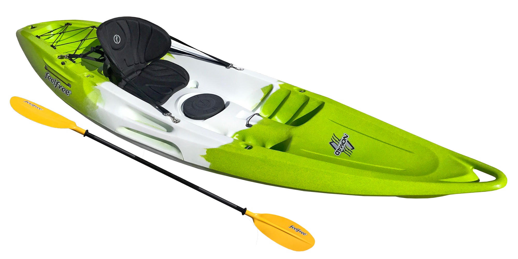 Feelfree Nomad Sport with Wheel - Deluxe Package - Lime/White/Lime