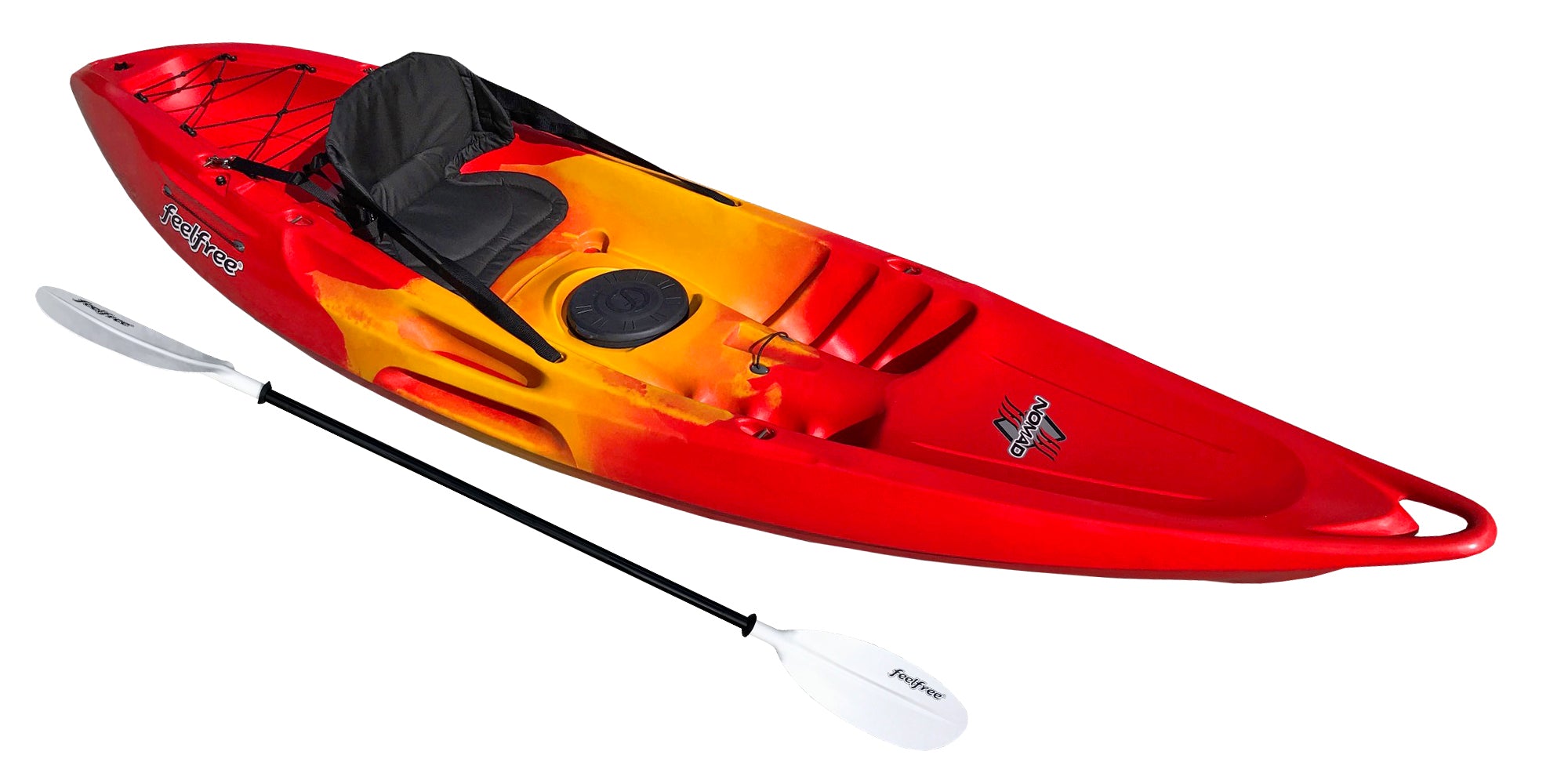 Feelfree Nomad Sport with Wheel - Standard Package - Red/Yellow/Red