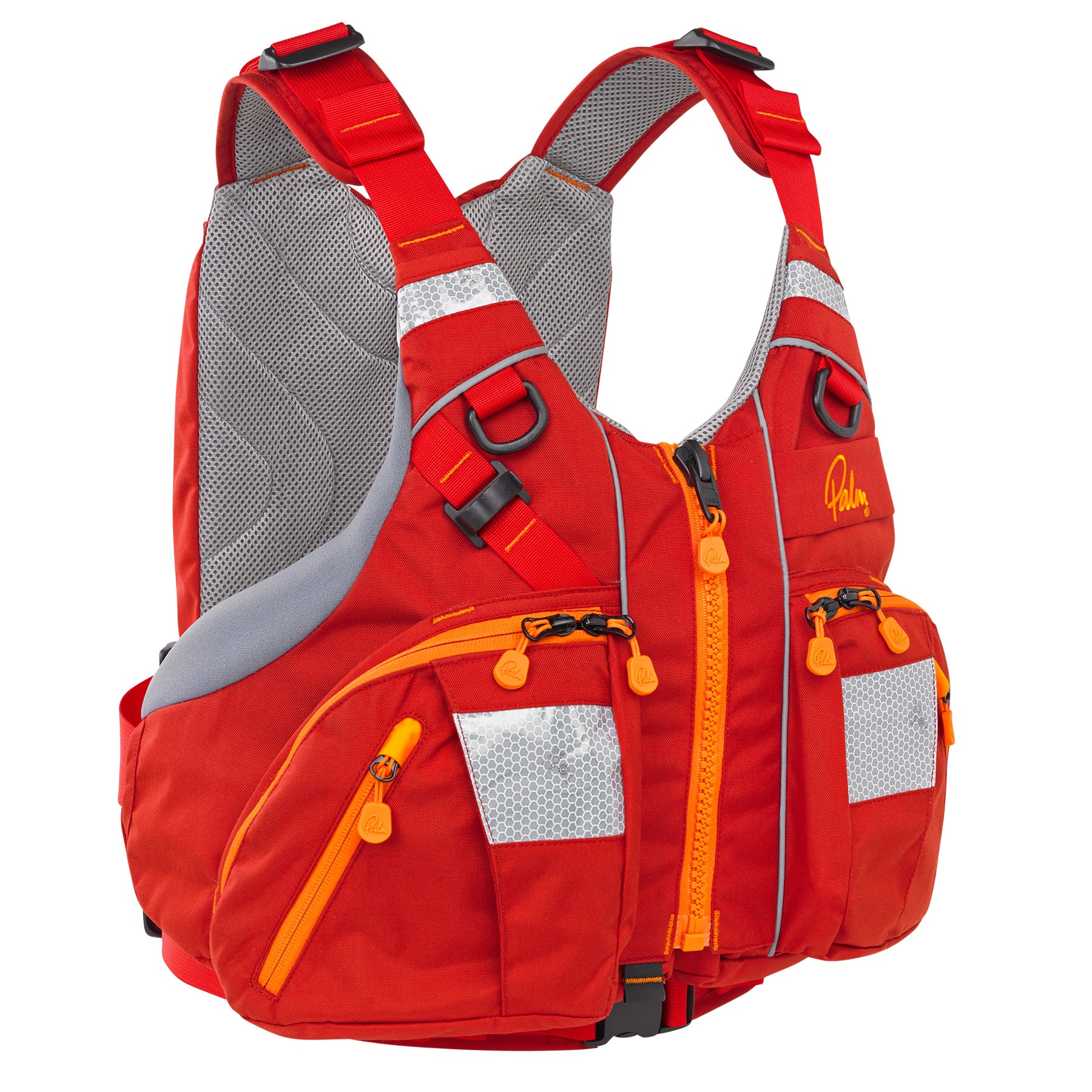 Palm Kaikoura buoyancy aid shown in red