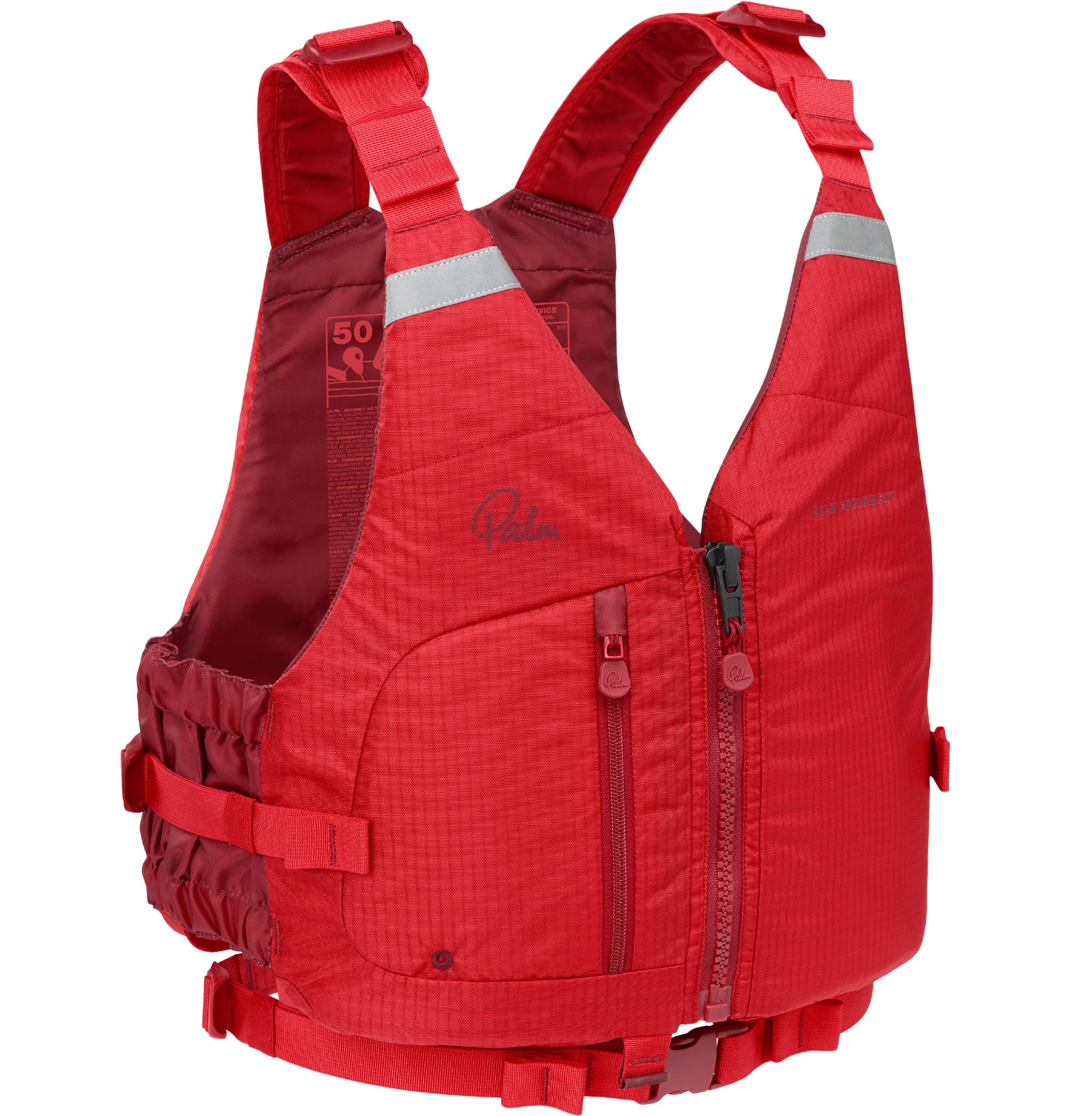 Palm Meander buoyancy aid in flame red