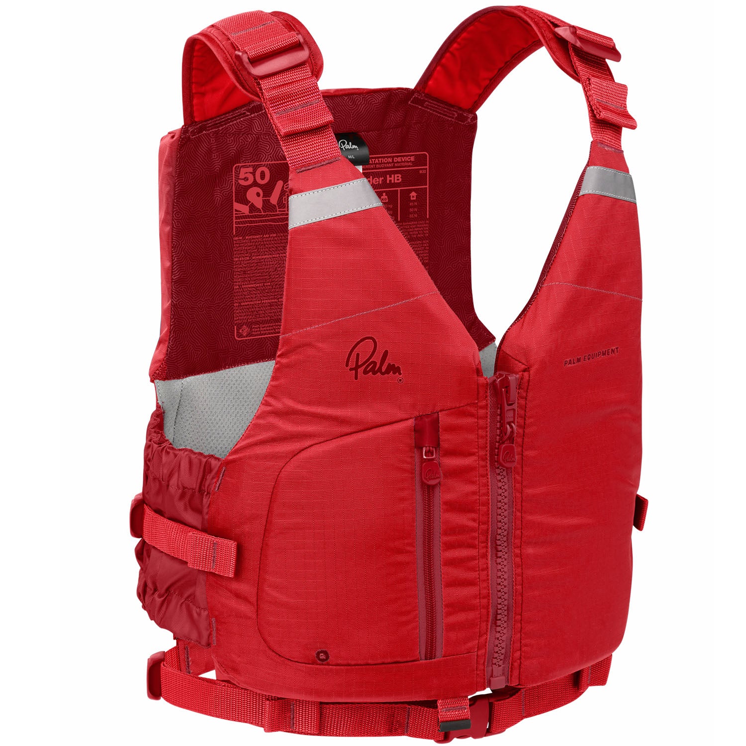 Palm Meander Highback Buoyancy Aid in Flame Red