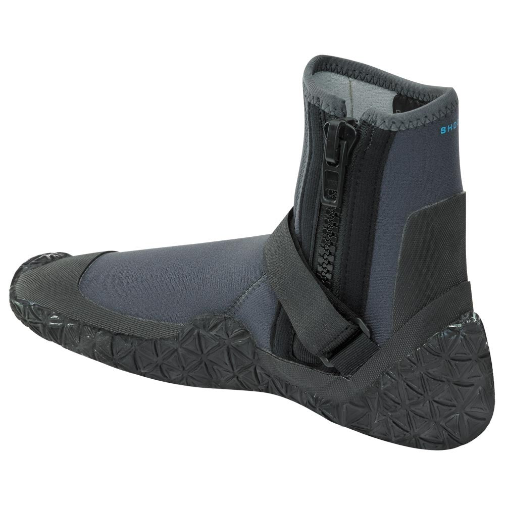 Palm Shoot Boots have a retaining strap and zip side entry