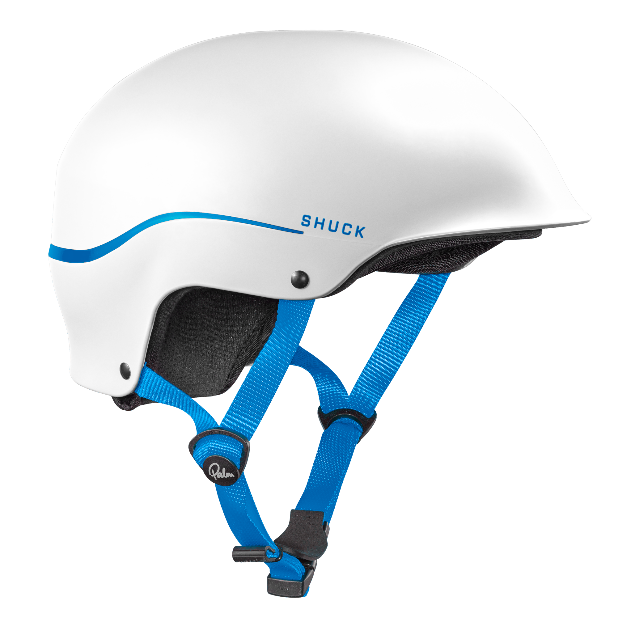 a white Palm Shuck Half Cut helmet