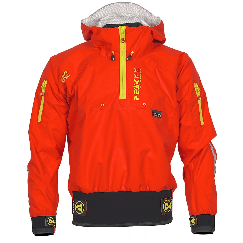 Peak Adventure Single Evo Cagoule in Red with Lime detail