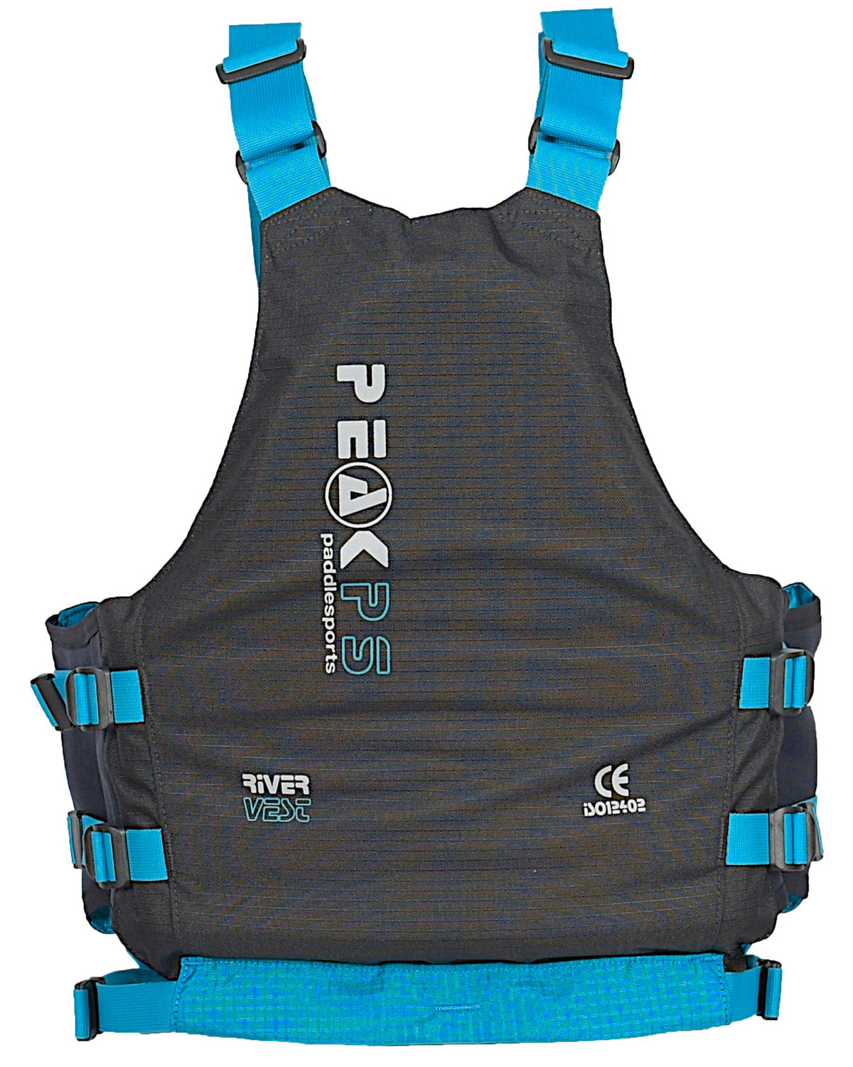 The back of the Black Peak PS River vest Whitewater buoyancy aid