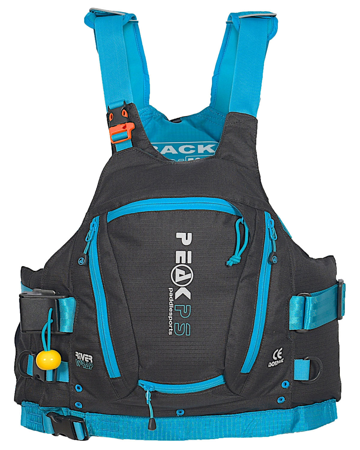 Peak River wrap buoyancy aid in black