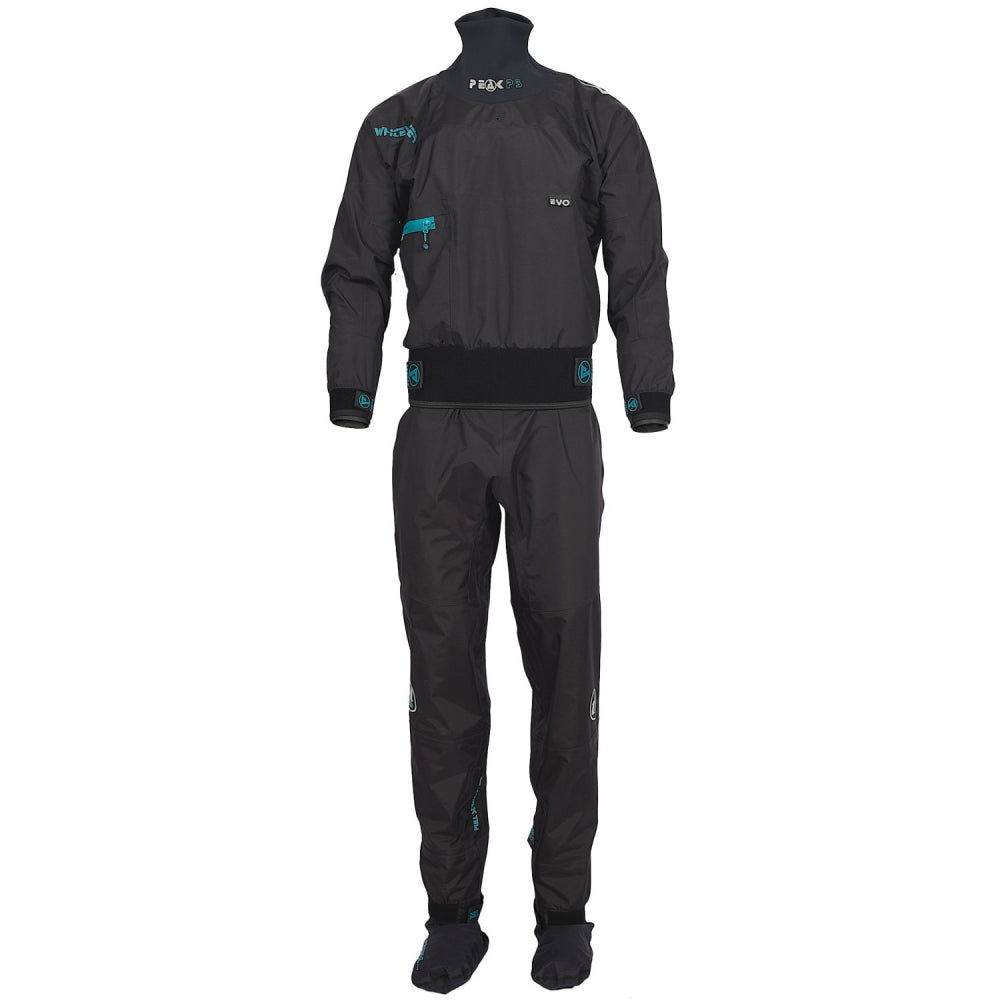Front View of the Black Peak whitewater evo one piece
