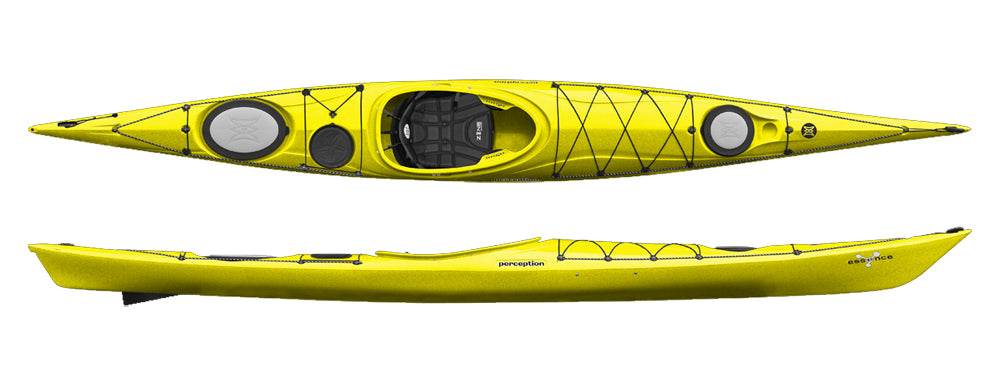 Perception Essence 16 Sea Kayak in Yellow