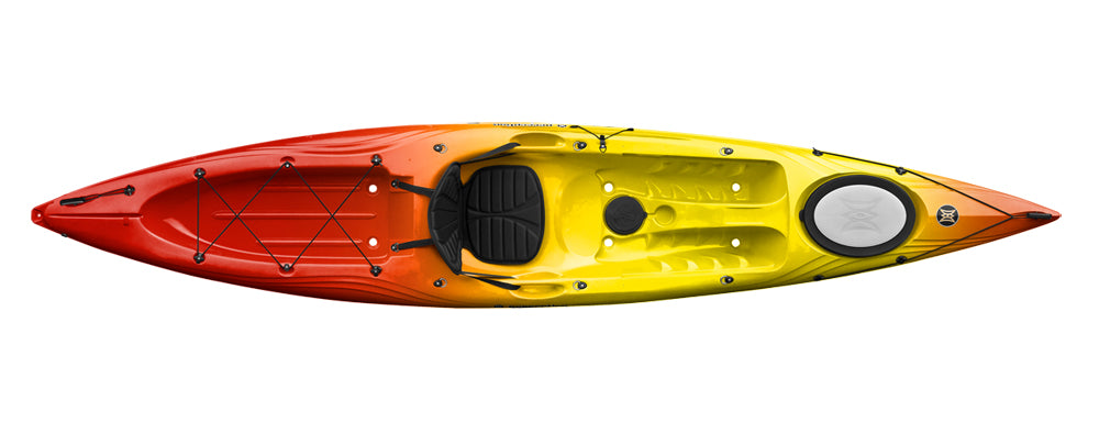 Perception Triumph 13 touring sit on top kayak in Sunset avilable from Canoe Shops UK online or in-store