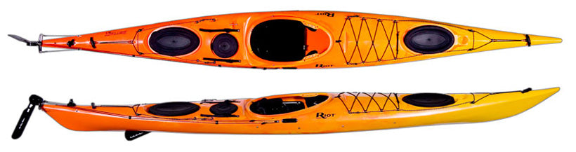 Riot Brittany 16.5 Sea Kayak with Rudder and Skeg
