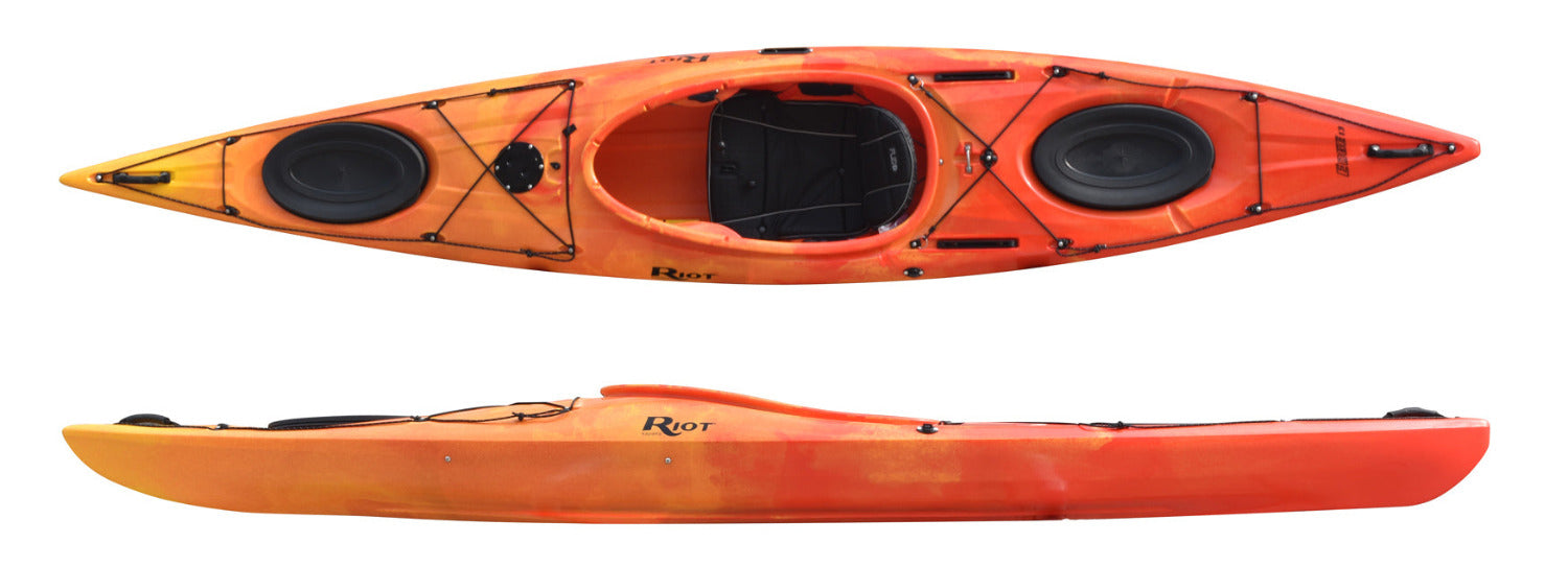 Sunset colour Riot Edge 13 with updated outfitting