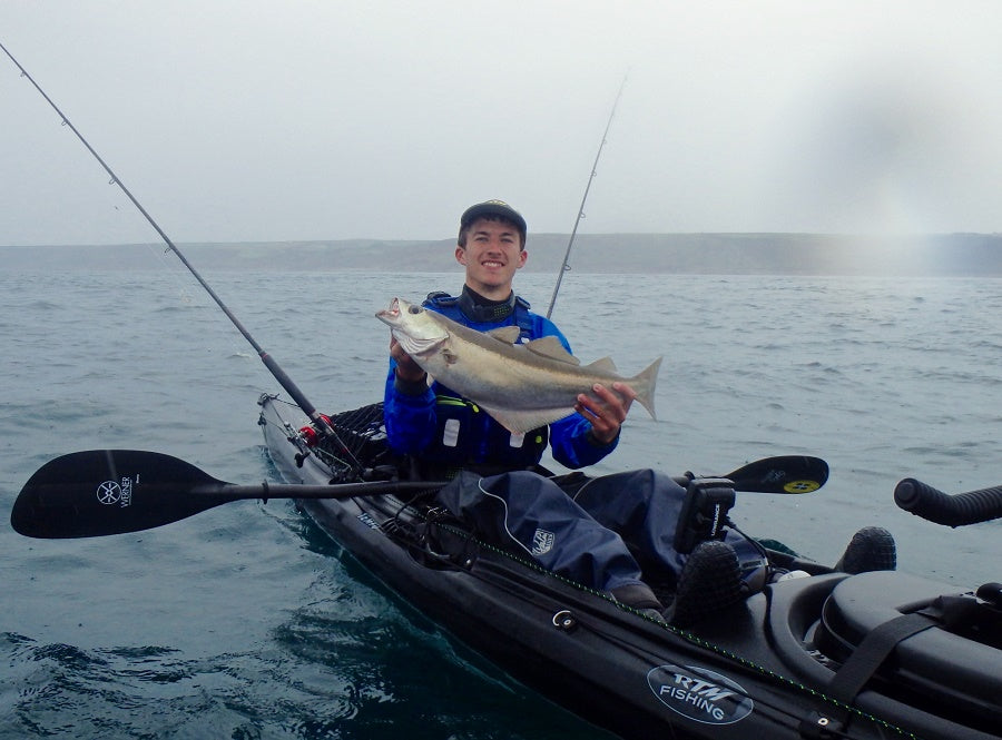 Pollack fishing off Sennen in a well kitted out RTM Tempo Angler