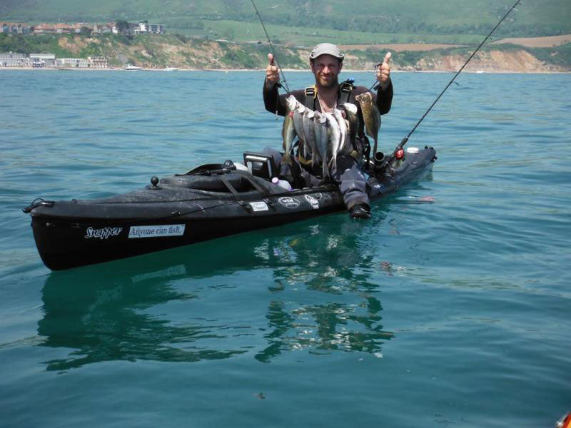 A decent day's catch for Team Tempo off Swanage