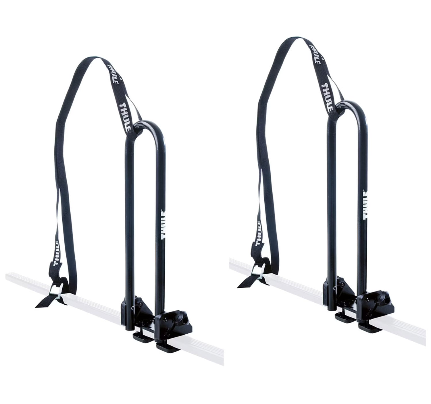 Thule Kayak Stacker using the included square bar adapters