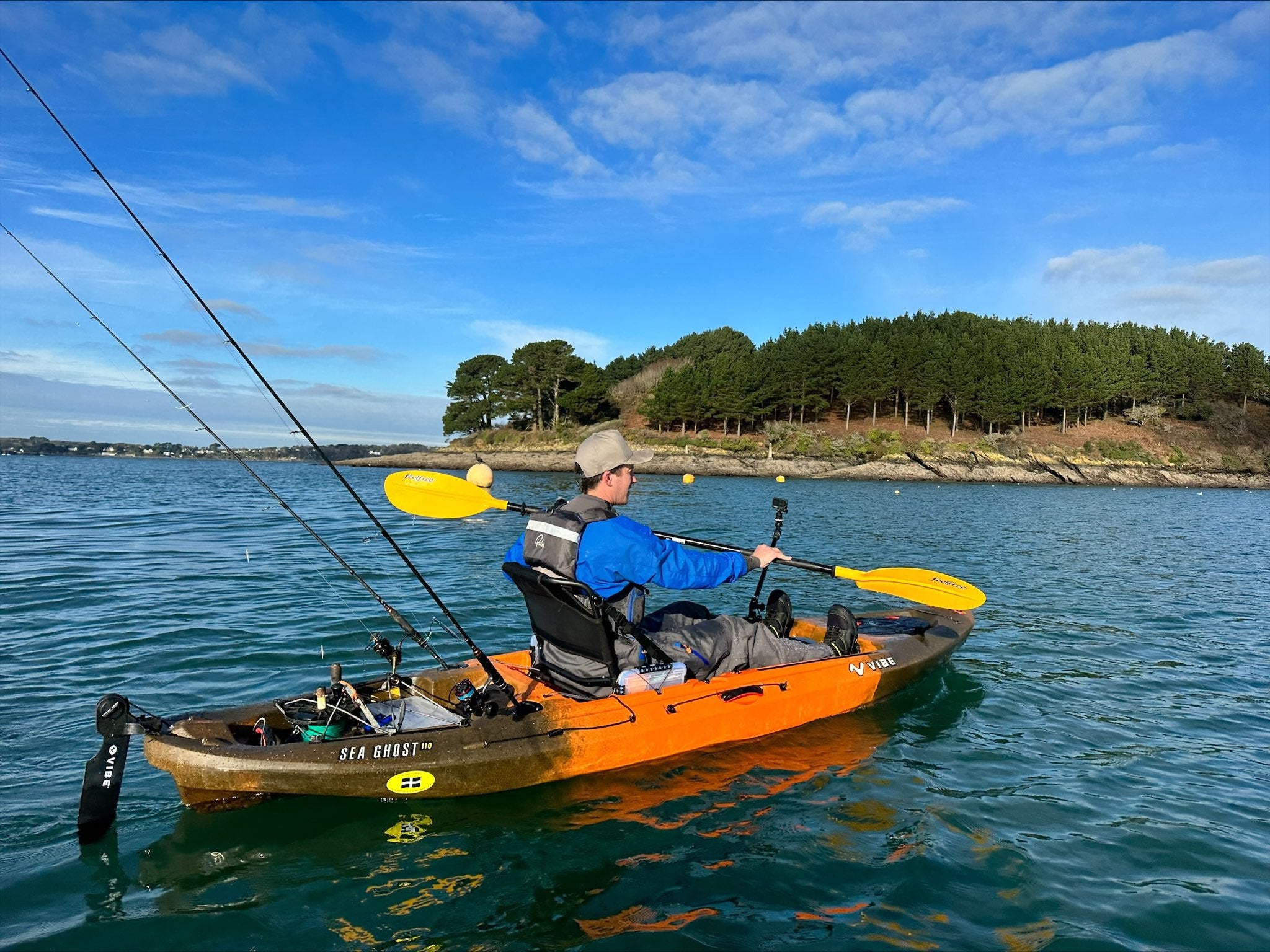 Paddling the Vibe Sea Ghost 110 Kayak in Cornwall