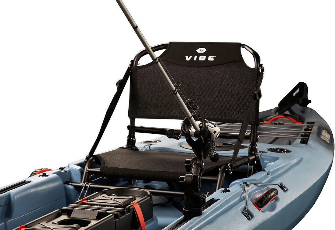 Vibe Sea Ghost 130 Hero Seat and optional Rod Holder 