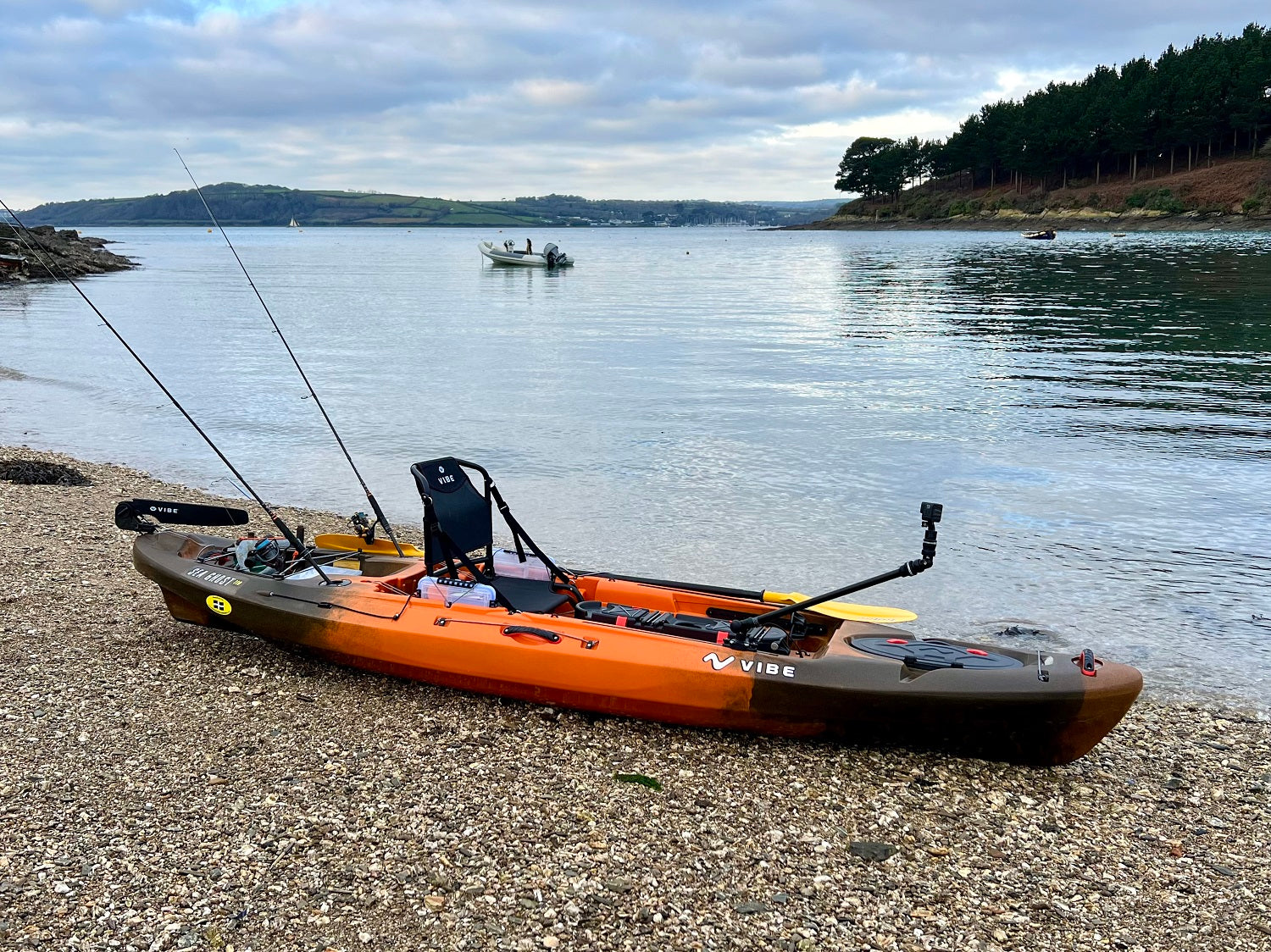 Vibe Sea Ghost 110 rigged up for kayak fishing
