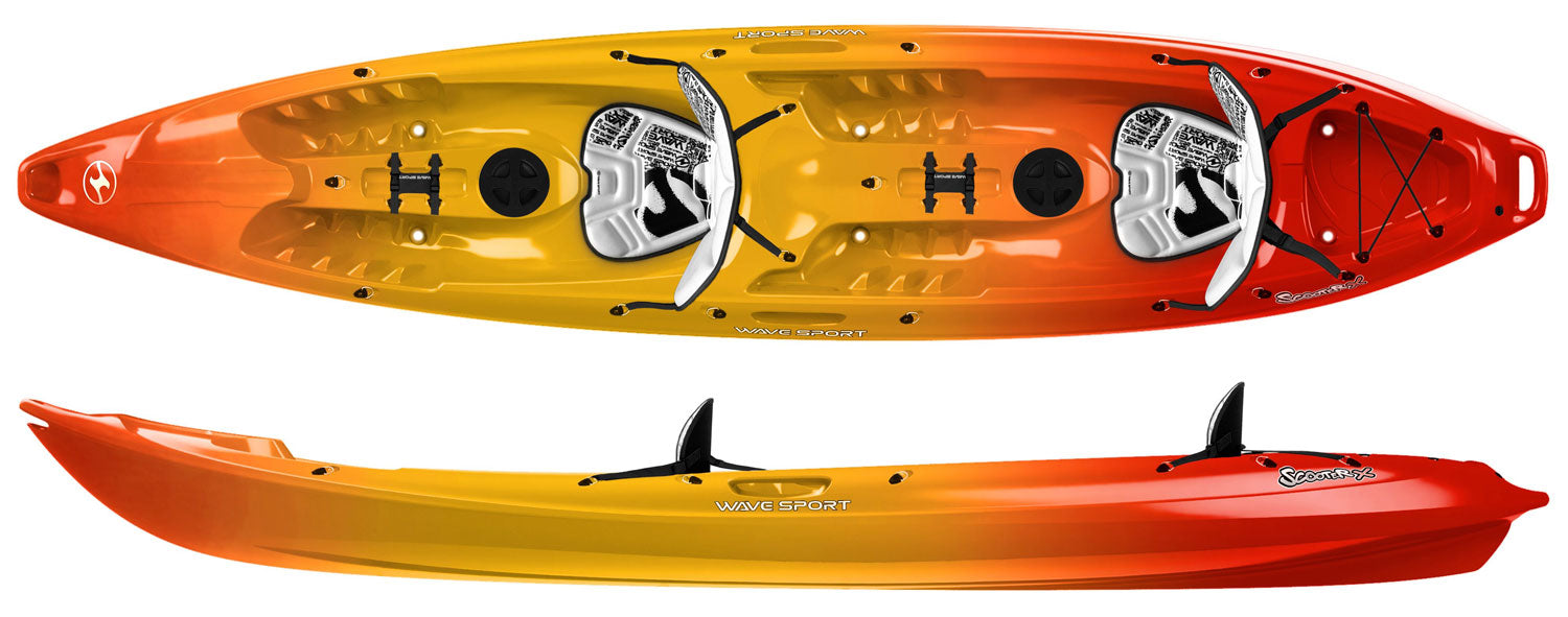 Wave Sport Scooter XT Tandem Sit On Top Kayak In Citrus Twist